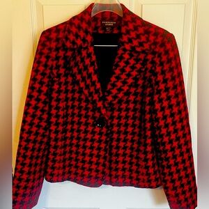 Portfolio Louben Houndstooth Blazer Jacket Medium size 8